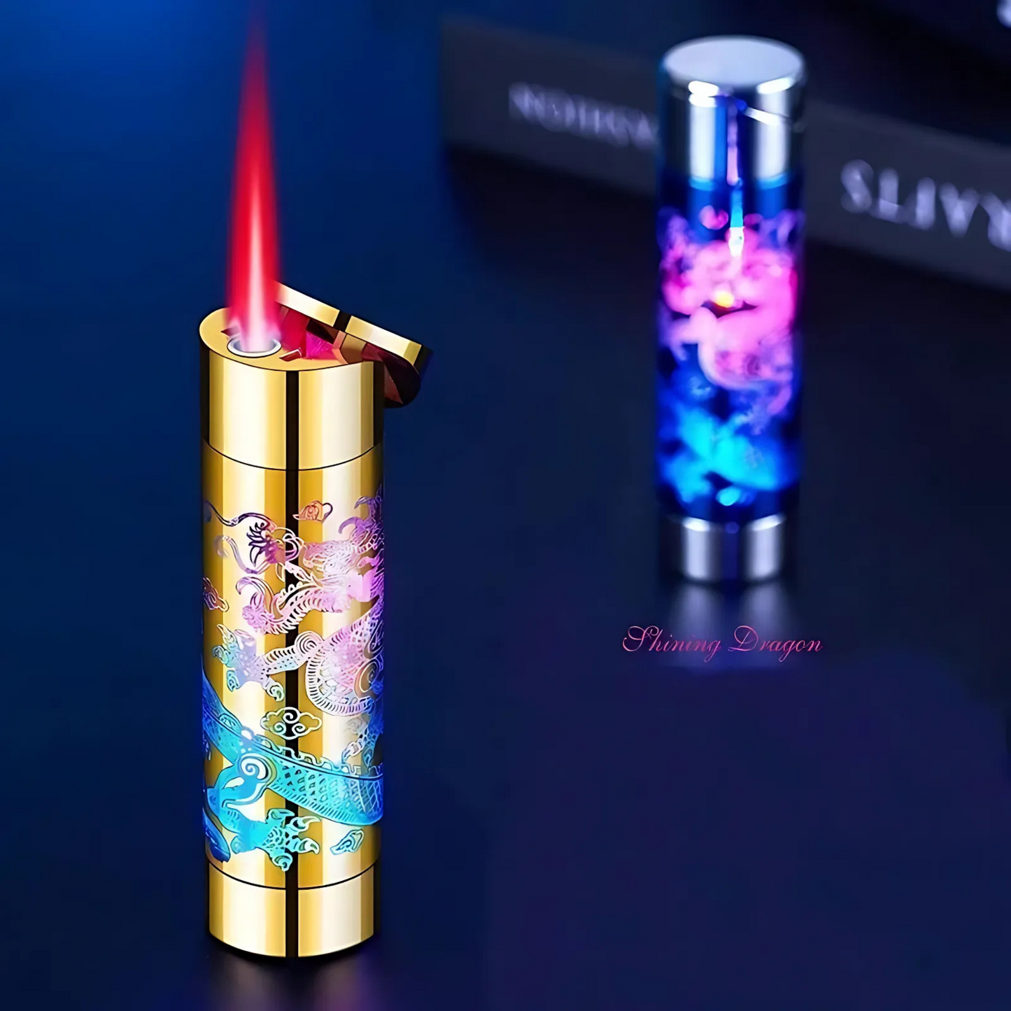 Colorful LED Dragon Jet Flame
